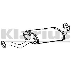 Средний глушитель выхлопных газов