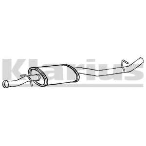 Средний глушитель выхлопных газов