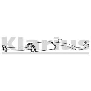 Средний глушитель выхлопных газов