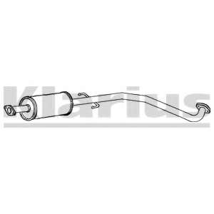 Средний глушитель выхлопных газов