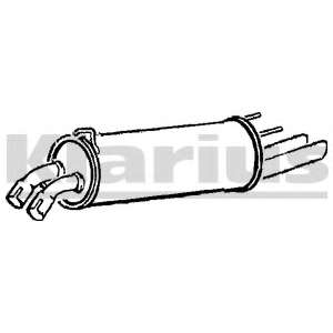 Глушитель выхлопных газов конечный