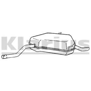 Глушитель выхлопных газов конечный