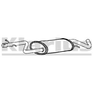 Средний глушитель выхлопных газов