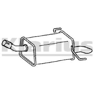 Глушитель выхлопных газов конечный