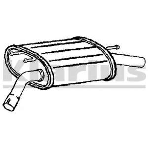 Глушитель выхлопных газов конечный