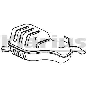 Глушитель выхлопных газов конечный