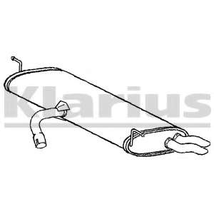 Глушитель выхлопных газов конечный