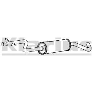 Средний глушитель выхлопных газов