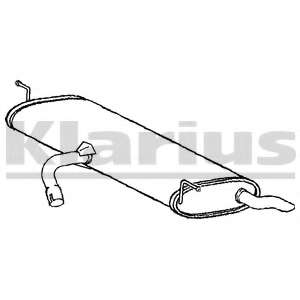 Глушитель выхлопных газов конечный