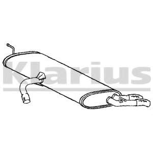 Глушитель выхлопных газов конечный