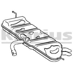 Глушитель выхлопных газов конечный
