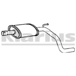 Средний глушитель выхлопных газов