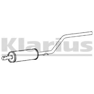 Средний глушитель выхлопных газов