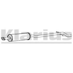 Средний глушитель выхлопных газов