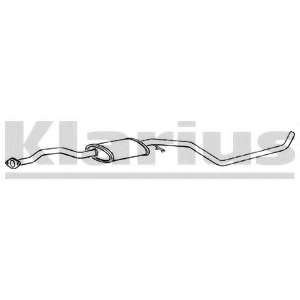 Средний глушитель выхлопных газов