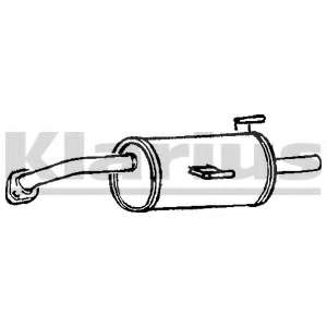 Глушитель выхлопных газов конечный