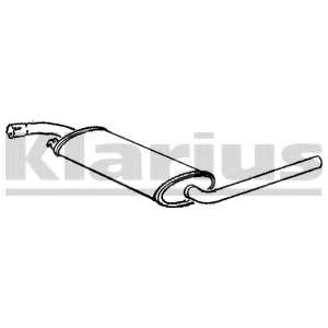 Средний глушитель выхлопных газов