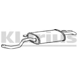 Глушитель выхлопных газов конечный