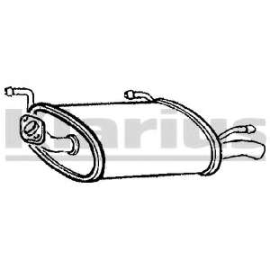 Глушитель выхлопных газов конечный