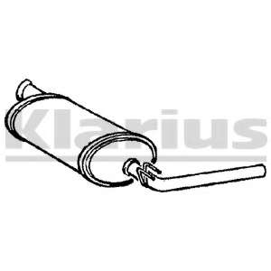 Глушитель выхлопных газов конечный