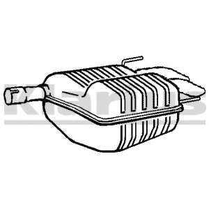 Глушитель выхлопных газов конечный