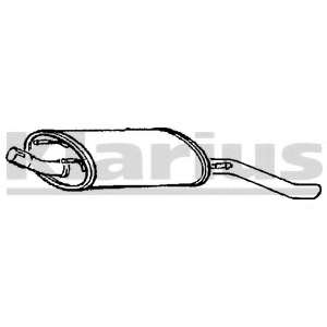 Глушитель выхлопных газов конечный