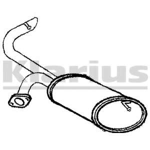 Глушитель выхлопных газов конечный