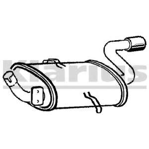 Глушитель выхлопных газов конечный