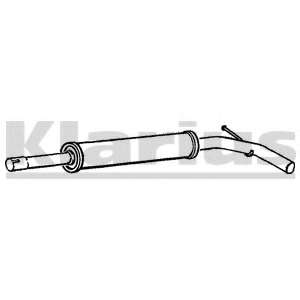 Средний глушитель выхлопных газов