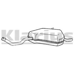 Глушитель выхлопных газов конечный