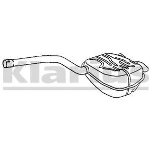 Глушитель выхлопных газов конечный