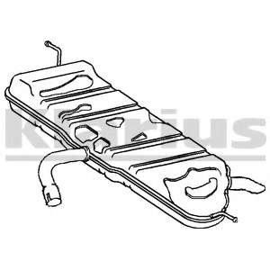Глушитель выхлопных газов конечный