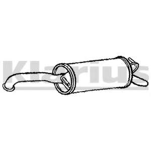 Глушитель выхлопных газов конечный