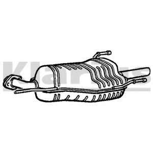 Глушитель выхлопных газов конечный