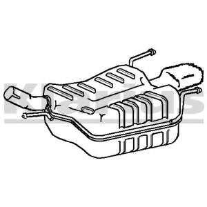 Глушитель выхлопных газов конечный