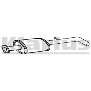 Средний глушитель выхлопных газов