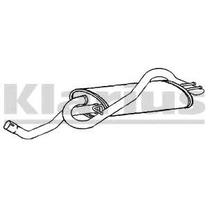 Глушитель выхлопных газов конечный