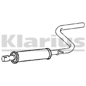 Средний глушитель выхлопных газов