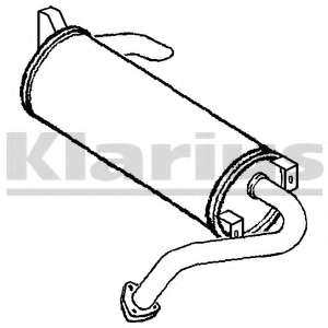 Глушитель выхлопных газов конечный