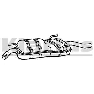 Глушитель выхлопных газов конечный