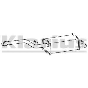 Глушитель выхлопных газов конечный