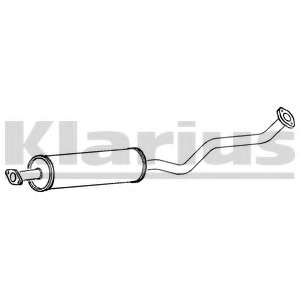 Средний глушитель выхлопных газов