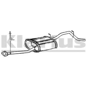 Глушитель выхлопных газов конечный