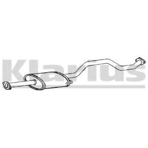 Средний глушитель выхлопных газов