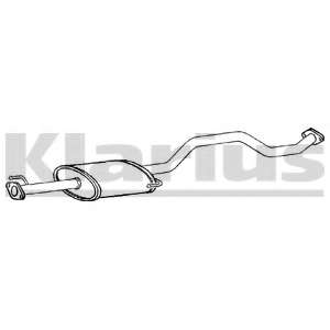 Средний глушитель выхлопных газов