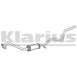 Средний глушитель выхлопных газов