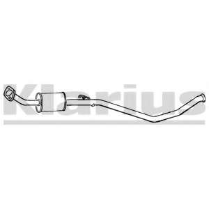 Средний глушитель выхлопных газов