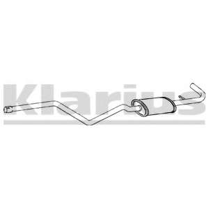 Средний глушитель выхлопных газов