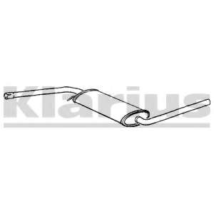 Средний глушитель выхлопных газов