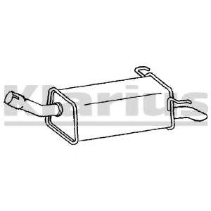 Глушитель выхлопных газов конечный